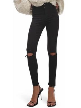 HALE Women’s High Rise Black Skinny Jeans Size 30